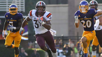 GREENVILLE, NC - SEPTEMBER 16: Running back Travon McMillian