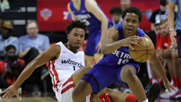 Charlie Moore #19 of the Detroit Pistons.Getty Images License Agreement. (Photo by Ethan Miller/Getty Images)