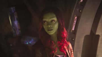 Marvel Studios' AVENGERS: INFINITY WAR Gamora (Zoe Saldana). Photo: Chuck Zlotnick ©Marvel Studios 2018