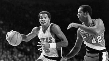 MILWAUKEE, WI - CIRCA 1970s: Marques Johnson #8 of the Milwaukee Bucks in a game in the 1970s in Milwaukee, Wisconsin. (Photo by Ronald C. Modra/ Getty Images)