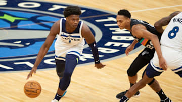 Anthony Edwards of the Minnesota Timberwolves. (Photo by Hannah Foslien/Getty Images)