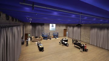 WASHINGTON, DC - MAY 29: Rehearsal for 'Don’t Let the Pigeon Drive the Bus! - The Musical' go on inside Studio K, the largest studio space at the nearly finished REACH, an expansion of the Kennedy Center's performance, rehearsal and work space May 29, 2019 in Washington, DC. Based on the best-selling book by the same name, 'Don't Let the Pigeon Drive The Bus!' author Mo Willems is the Kennedy Center education artist-in-residence. More than two years late and $100 million over its original cost, The REACH will include outdoor public space with a video wall, a theater, large event spaces, a 69,000-square-foot green roof and workspaces named for important concepts in the life of President John F. Kennedy and first lady Jaqueline Kennedy. (Photo by Chip Somodevilla/Getty Images)