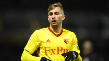 WATFORD, ENGLAND - FEBRUARY 05: Gerard Deulofeu of Watford during the Premier League match between Watford and Chelsea at Vicarage Road on February 5, 2018 in Watford, England. (Photo by Michael Regan/Getty Images)