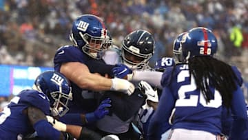 New York Giants defense. (Photo by Al Bello/Getty Images)