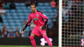 BIRMINGHAM, ENGLAND - AUGUST 16: Danny Ward of Huddersfield in action during the Sky Bet Championship match between Aston Villa and Huddersfield Town at Villa Park on August 16, 2016 in Birmingham, England. (Photo by Stu Forster/Getty Images)