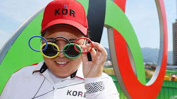RIO DE JANEIRO, BRAZIL - AUGUST 16: Inbee Park of Korea poses during a practice round prior to the start of the women's golf during Day 11 of the Rio 2016 Olympic Games at Olympic Golf Course on August 16, 2016 in Rio de Janeiro, Brazil. (Photo by Scott Halleran/Getty Images)