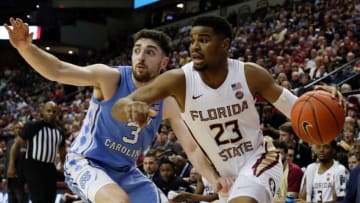 Florida State Seminoles guard M.J. Walker (23) drives along the baseline during a game between FSU and the University of North Carolina at Donald L. Tucker Civic Center Monday, Feb. 3, 2020.Fsu Vs Unc Mens Basketball 020320 Ts 2112