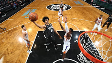 Brooklyn Nets Jarrett Allen. Mandatory Copyright Notice: Copyright 2018 NBAE (Photo by Nathaniel S. Butler/NBAE via Getty Images)