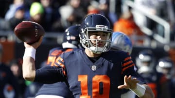 CHICAGO, IL - NOVEMBER 19: Quarterback Mitch Trubisky