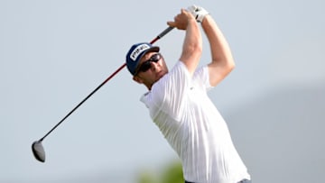 RIO GRANDE, PUERTO RICO - FEBRUARY 20: Seamus Power of Ireland plays his shot from the ninth tee during the first round of the Puerto Rico Open at Coco Beach Golf and Country Club on February 20, 2020 in Rio Grande, Puerto Rico. (Photo by Jared C. Tilton/Getty Images)