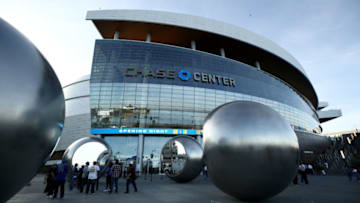 SAN FRANCISCO, CALIFORNIA - OCTOBER 24: A general view of the exterior of the Chase Center before the Golden State Warriors play their first regular season game in the arena against the LA Clippers on October 24, 2019 in San Francisco, California. NOTE TO USER: User expressly acknowledges and agrees that, by downloading and or using this photograph, User is consenting to the terms and conditions of the Getty Images License Agreement. (Photo by Ezra Shaw/Getty Images)