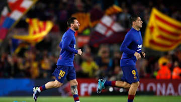Lionel Messi and Luis Suarez, Barcelona (Photo by Eric Alonso/Getty Images)