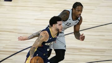Lonzo Ball, DeMar DeRozan Mandatory Credit: Ashley Landis/Pool Photo-USA TODAY Sports