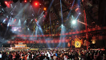 General View of the Festhalle Frankfurt during the MTV EMA's 2012 at Festhalle Frankfurt, in Frankfurt am Main. (Photo by Stephane Cardinale/Corbis via Getty Images)