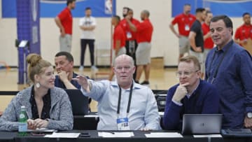 CHICAGO, IL - MAY 16: Head Coach Steve Clifford of the Orlando Magic attends Day One of the 2019 NBA Draft Combine on May 16, 2019 at the Quest MultiSport Complex in Chicago, Illinois. NOTE TO USER: User expressly acknowledges and agrees that, by downloading and/or using this photograph, user is consenting to the terms and conditions of Getty Images License Agreement. Mandatory Copyright Notice: Copyright 2019 NBAE (Photo by Jeff Haynes/NBAE via Getty Images)