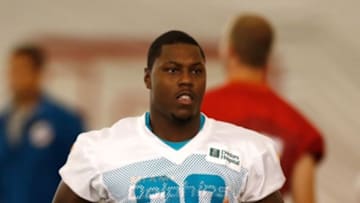 Jun 17, 2014; Davie, FL, USA; Miami Dolphins running back Knowshon Moreno (28) during mini-camp at Miami Dolphins Training Facility. Mandatory Credit: Robert Mayer-USA TODAY Sports