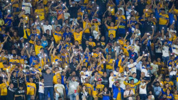 Tigres fans will be in full throat tonight when the Liga MX semifinals kick off. (Photo by JULIO CESAR AGUILAR/AFP via Getty Images)