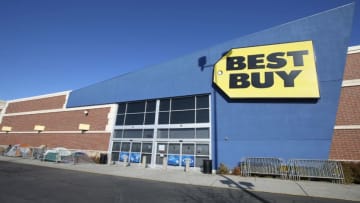 OREM, UT - NOVEMBER 24: Several people camped out over night in tents, in subfreezing temperatures to be first in line for Black Friday sales outside Best Buy on November 24, 2016 in Orem, Utah. (Photo by George Frey/Getty Images)