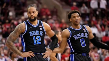 Duke basketball forwards Theo John and Wendell Moore