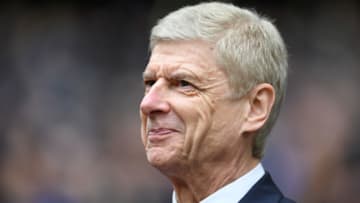LONDON, ENGLAND - FEBRUARY 10: Arsene Wenger of Arsenal looks on during the Premier League match between Tottenham Hotspur and Arsenal at Wembley Stadium on February 10, 2018 in London, England. (Photo by Laurence Griffiths/Getty Images)