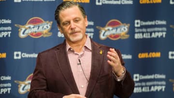 CLEVELAND, OH - OCTOBER 30: Team owner Dan Gilbert of the Cleveland Cavaliers talks to the media prior to the game against the Brooklyn Nets at Quicken Loans Arena on October 30, 2013 in Cleveland, Ohio. NOTE TO USER: User expressly acknowledges and agrees that, by downloading and/or using this photograph, user is consenting to the terms and conditions of the Getty Images License Agreement. (Photo by Jason Miller/Getty Images)