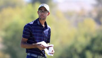 LAS VEGAS, NEVADA - OCTOBER 03: Akshay Bhatia prepares to play a shot on the sixth hole during the first round of the Shriners Hospitals for Children Open at TPC Summerlin on October 3, 2019 in Las Vegas, Nevada. (Photo by Mike Lawrie/Getty Images)