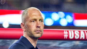 GLENDALE, AZ - JANUARY 27: United States head coach Gregg Berhalter looks on prior to the start of game action during an international friendly match between the United States Men's National Team and Panama on January 27, 2019 at State Farm Stadium in Glendale, AZ. (Photo by Robin Alam/Icon Sportswire via Getty Images)