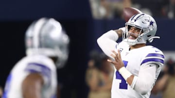 ARLINGTON, TEXAS - OCTOBER 06: Dak Prescott #4 of the Dallas Cowboys (Photo by Ronald Martinez/Getty Images)
