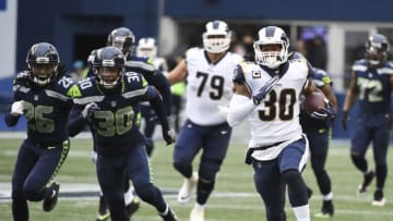 SEATTLE, WA - DECEMBER 17: Running back Todd Gurley
