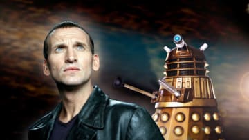 The Ninth Doctor faces the Daleks once more in Bad Wolf.Courtesy BBC