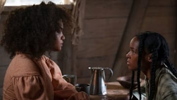 Kiersey Clemons (left) and Janelle Monae (right) in ANTEBELLUM.. Credit: Matt Kennedy, Lionsgate