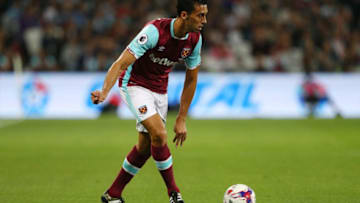LONDON, ENGLAND - SEPTEMBER 21: Alvaro Arbeloa of West Ham United in action during the EFL Cup Third Round match between West Ham United and Accrington Stanley at the London Stadium on September 21, 2016 in London, England. (Photo by Ian Walton/Getty Images)