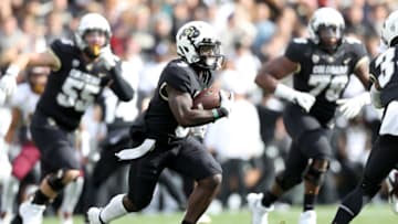 BOULDER, CO - OCTOBER 06: K.D. Nixon #3 of the Colorado Buffaloes runs with the ball in the second quarter against the Arizona State Sun Devils at Folsom Field on October 6, 2018 in Boulder, Colorado. (Photo by Matthew Stockman/Getty Images)