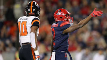 TUCSON, AZ - NOVEMBER 11: Wide receiver Tyrell Johnson