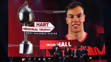 Taylor Hall of the New Jersey Devils (Photo by Ethan Miller/Getty Images)