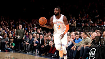NEW YORK, NY - MARCH 23: Tim Hardaway Jr. #3 of the New York Knicks handles the ball against the Minnesota Timberwolves on March 23, 2018 at Madison Square Garden in New York City, New York. Copyright 2018 NBAE (Photo by Nathaniel S. Butler/NBAE via Getty Images)