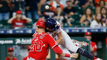 Houston Astros outfielder Jake Marisnick (Photo by Bob Levey/Getty Images)