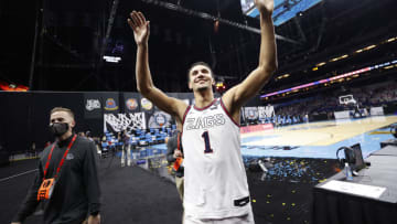 OKC Thunder draft prospect series: Jalen Suggs #1 of the Gonzaga Bulldogs (Photo by Jamie Squire/Getty Images)