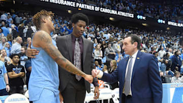 Duke basketball at UNC, 2020 (Mandatory Credit: Bob Donnan-USA TODAY Sports)