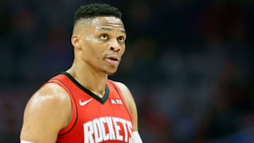 Houston Rockets guard Russell Westbrook (Photo by Chris Elise/NBAE via Getty Images)