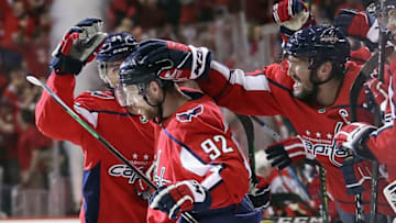 Evgeny Kuznetsov, Alex Ovechkin, Washington Capitals (Photo by Patrick Smith/Getty Images)