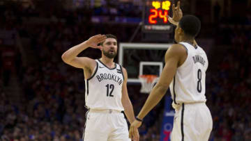 Brooklyn Nets Joe Harris Spencer Dinwiddie (Photo by Mitchell Leff/Getty Images)