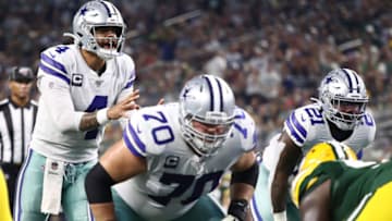 ARLINGTON, TEXAS - OCTOBER 06: Dak Prescott #4 of the Dallas Cowboys at AT&T Stadium on October 06, 2019 in Arlington, Texas. (Photo by Ronald Martinez/Getty Images)