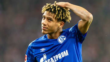 COLOGNE, GERMANY - FEBRUARY 29: (BILD ZEITUNG OUT) Jean-Clair Todibo of FC Schalke 04 looks dejected after the Bundesliga match between 1. FC Koeln and FC Schalke 04 at RheinEnergieStadion on February 29, 2020 in Cologne, Germany. (Photo by Mario Hommes/DeFodi Images via Getty Images)