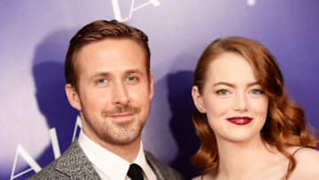 LONDON, ENGLAND - JANUARY 12: Actor Ryan Gosling and Actress Emma Stone attend the Gala screening of 'La La Land' at Ham Yard Hotel on January 12, 2017 in London, England. (Photo by Dave J Hogan/Getty Images)