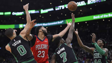 New Orleans Pelicans Anthony Davis (Photo By Christopher Evans/Digital First Media/Boston Herald via Getty Images)