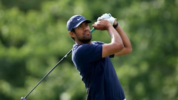 DUBLIN, OHIO - JULY 16: Tony Finau of the United States 1during the first round of The Memorial Tournament on July 16, 2020 at Muirfield Village Golf Club in Dublin, Ohio. (Photo by Sam Greenwood/Getty Images)