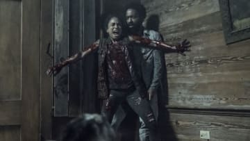 Lauren Ridloff as Connie, Kevin Carroll as Virgil - The Walking Dead _ Season 11, Episode 6 - Photo Credit: Josh Stringer/AMC