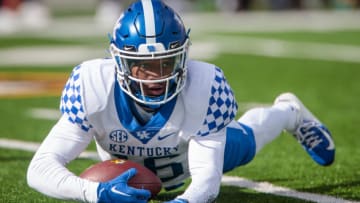 Kentucky Wildcats defensive back Kobi Albert (Credit: William Purnell-USA TODAY Sports)