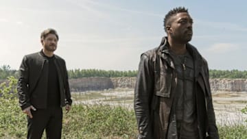 Pictured: Shawn Doyle as Ruon Tarka and David Ajala as Book of the Paramount+ original series STAR TREK: DISCOVERY. Photo Cr: Michael Gibson/Paramount+ © 2021 CBS Interactive. All Rights Reserved.